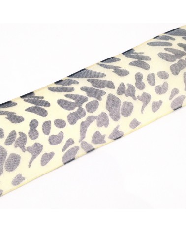 ruban organza léopard 40mm 