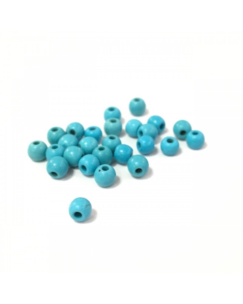 X5 Turquoises Synth. Unies 4, 6 ou 8mm