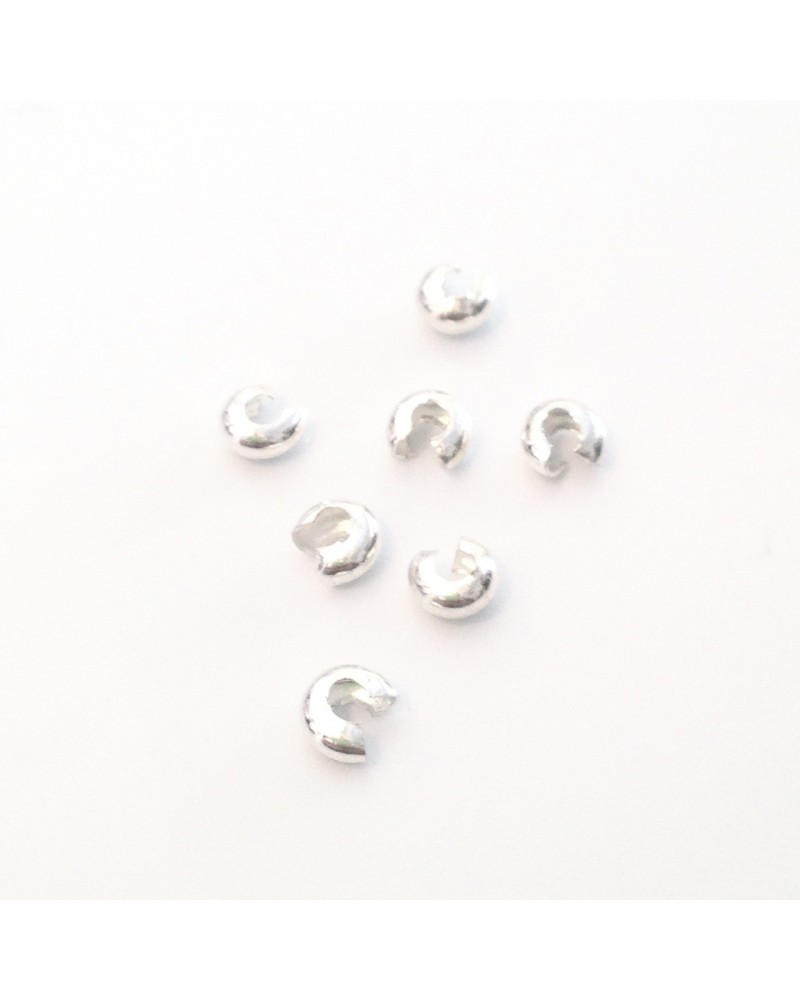 Cahce perles à ecraser ou noeud 4mm