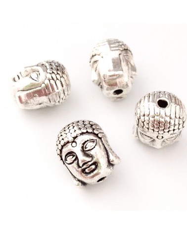 perle métal tête bouddha 